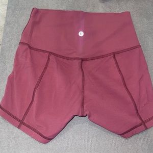 Pink Lululemon Align Shorts 4”